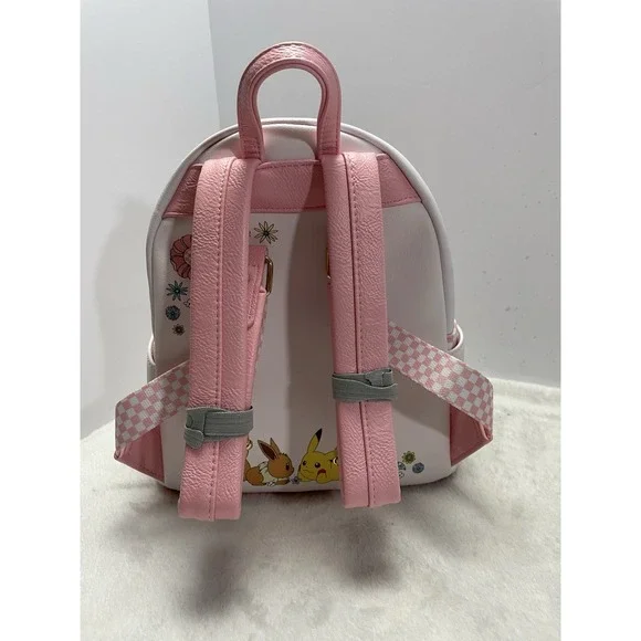 Loungefly x Pokémon Pikachu and Eevee Floral Mini Backpack - Picture 3 of 7